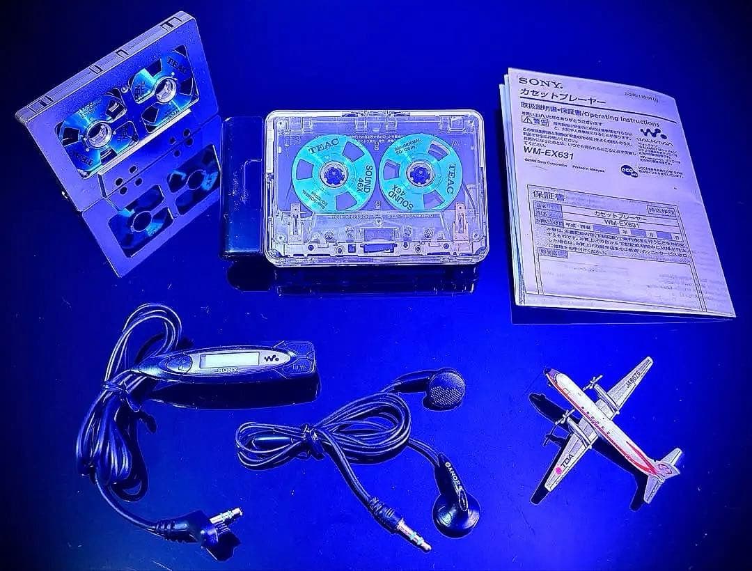 カセットウォークマンSONY WM-EX631透明カバー「整備済み、完動超美品」