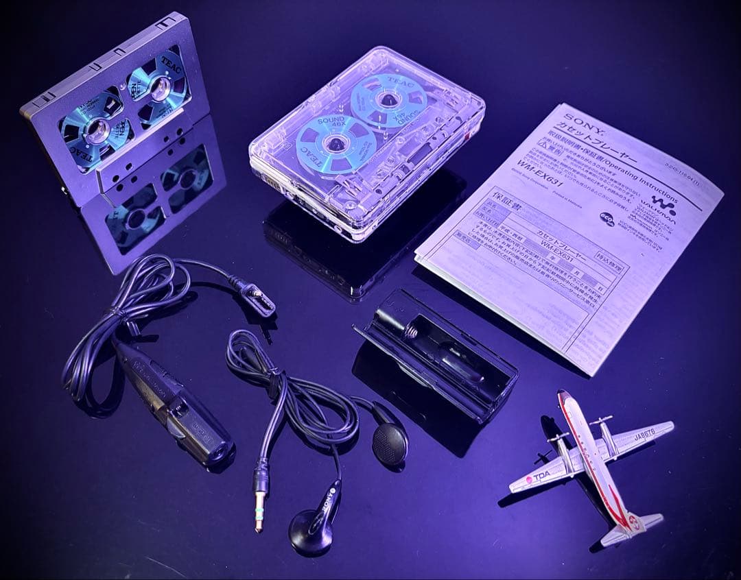 カセットウォークマンSONY WM-EX631透明カバー「整備済み、完動超美品」