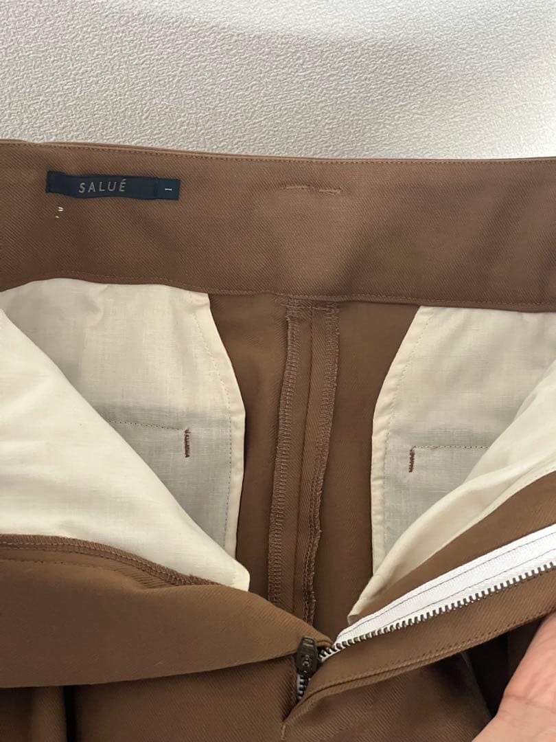 SALUE eggパンツ【ベージュブラウン】