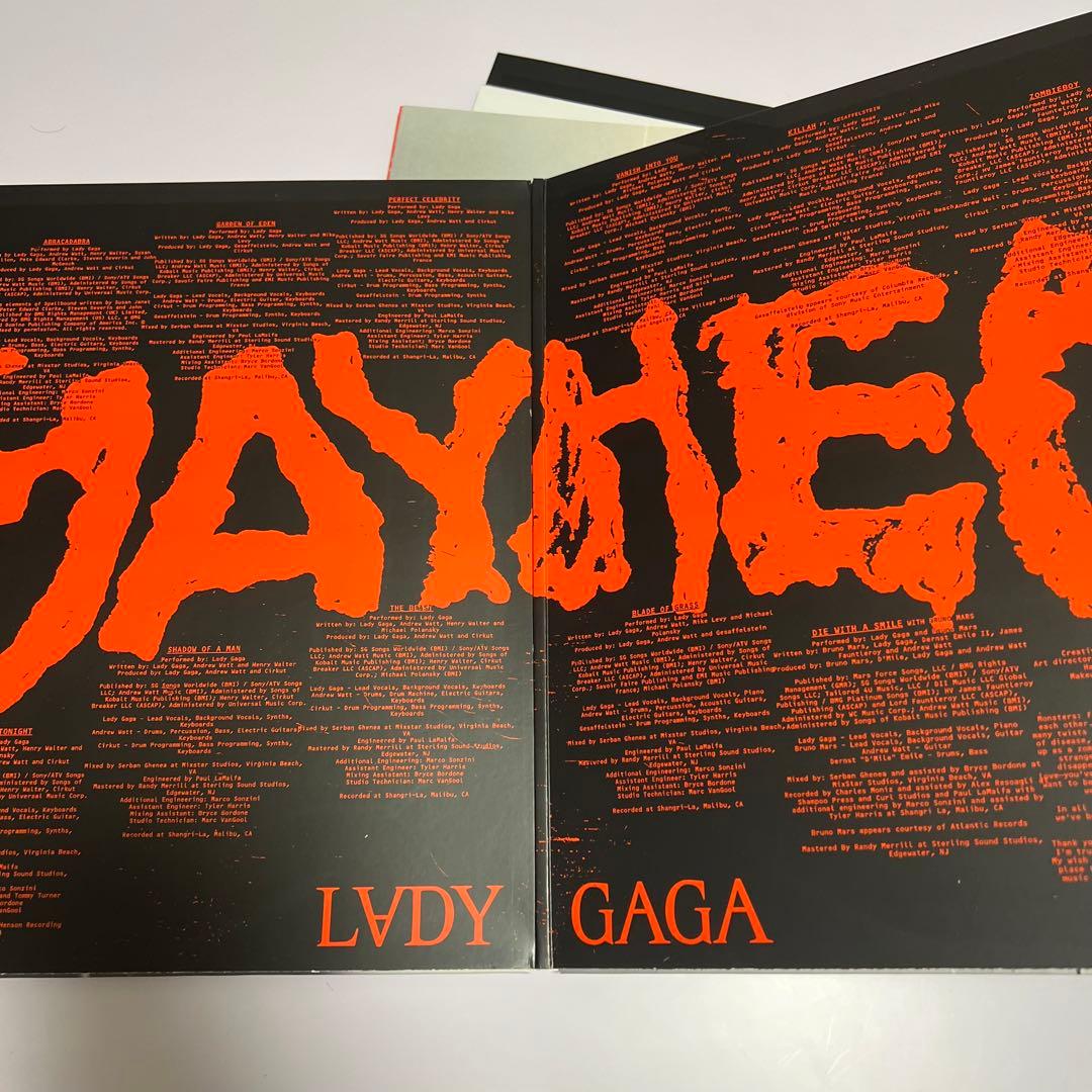 takuman　Lady Gaga Mayhem レコード　液体入り