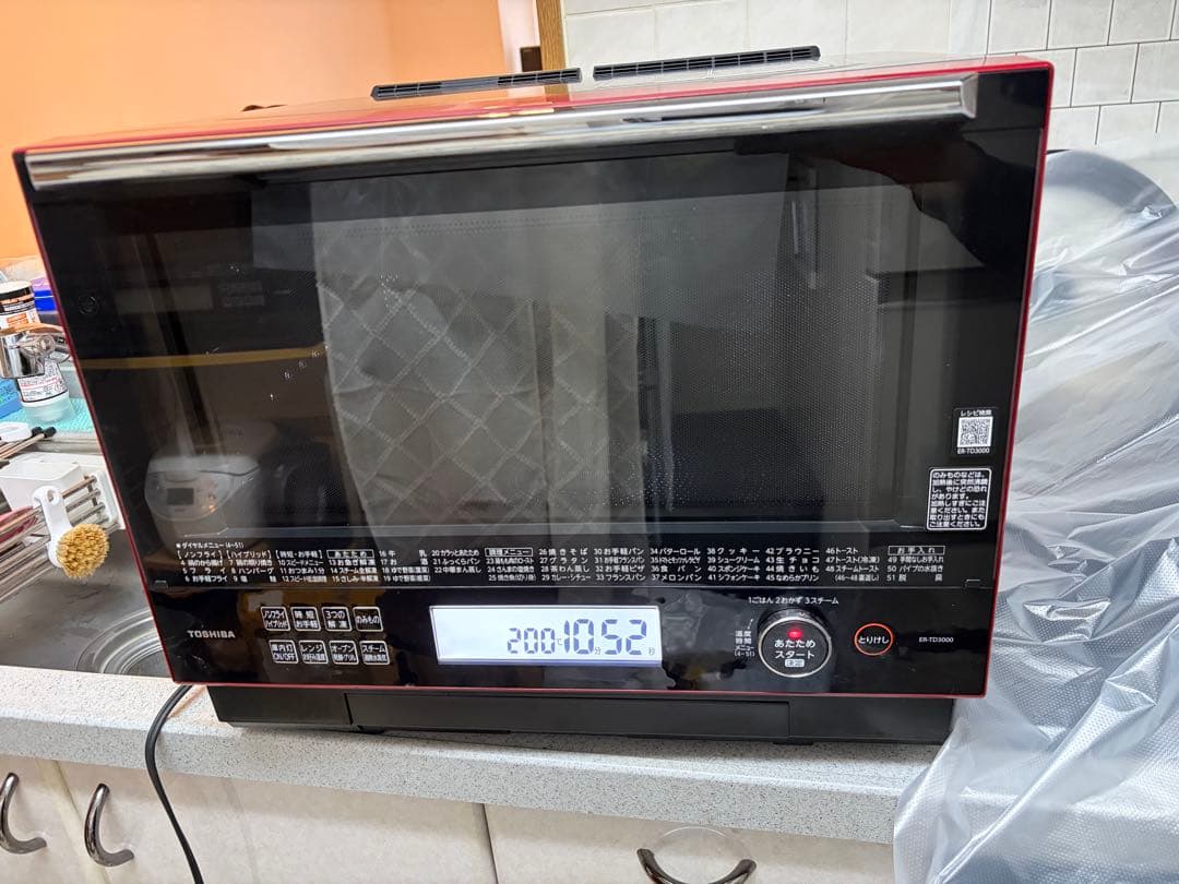 東芝過熱水蒸気石窯オーブンレンジ　 　　ER-TD3000（Ｒ)