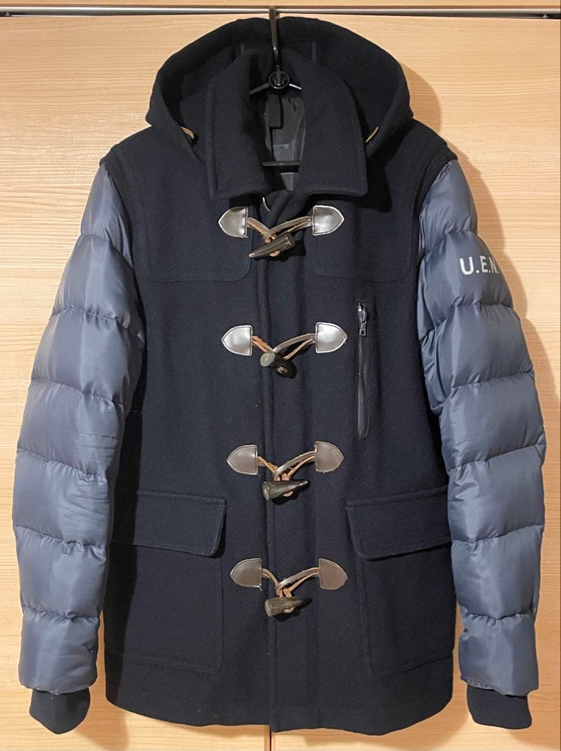 ユニフォームエクスペリメント　ダッフル　ダウン　ネイビー　サイズM