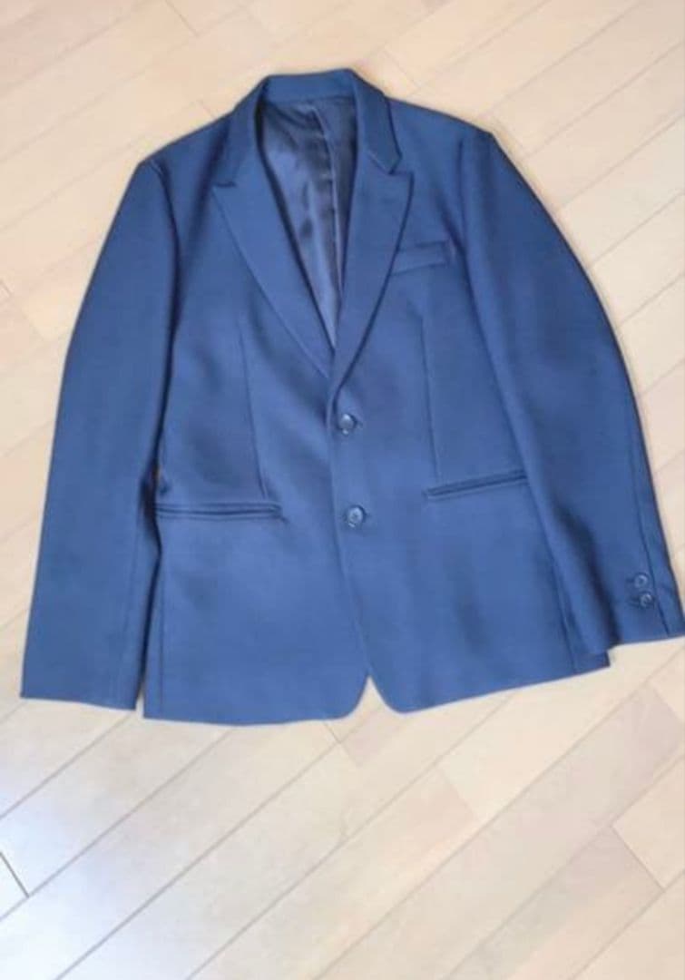 美品　MR.OLIVE セットアップ　ピークドラペルジャケット　パンツ　ブラック