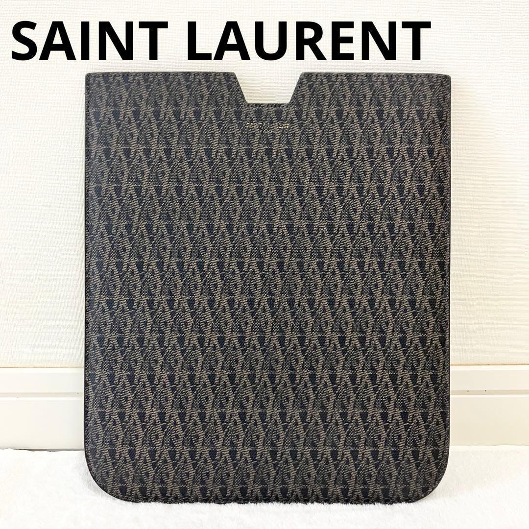 ★美品★サンローラン　タブレットケース　iPadケース　総柄　トワルモノグラム