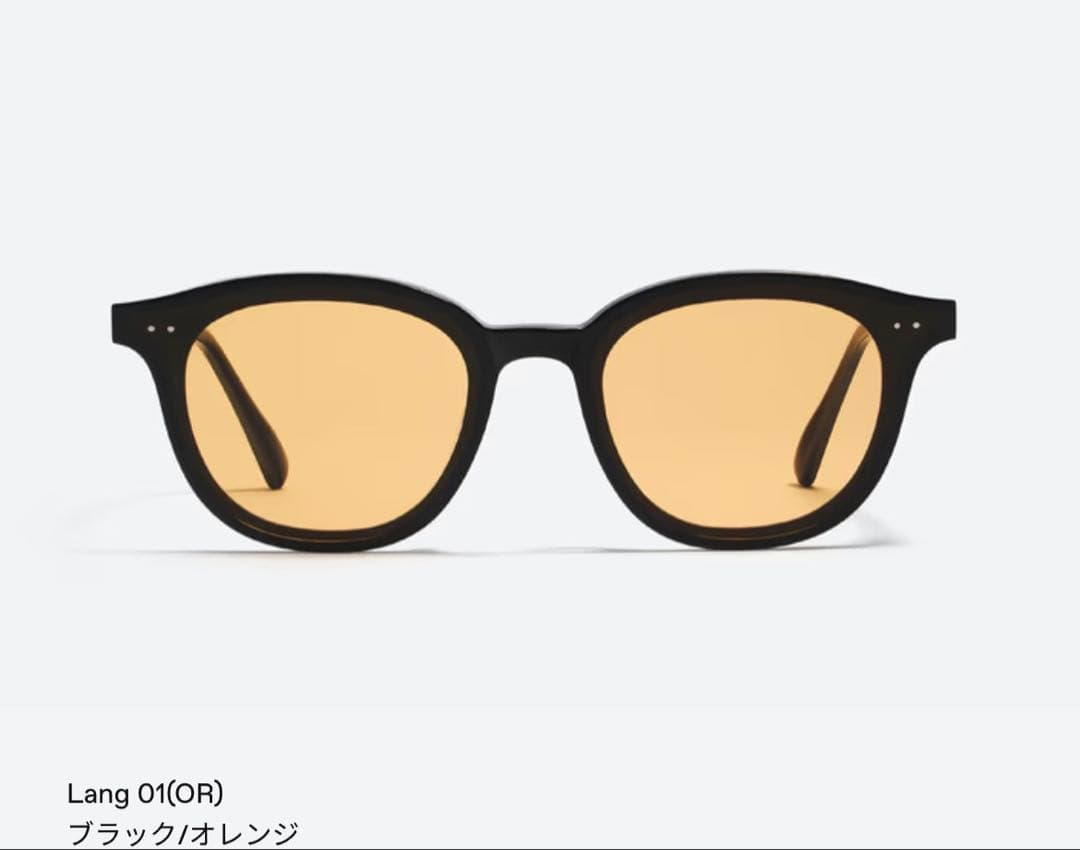 ほとんど未使用！Lang 01(OR) ブラック/オレンジ サングラス
