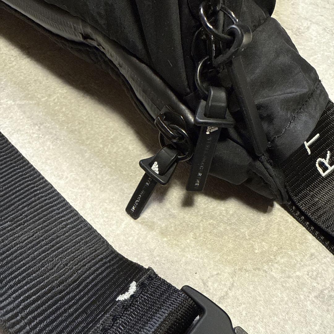 ななadidas ステラマッカートニー ボディバック ウエストポーチ 黒