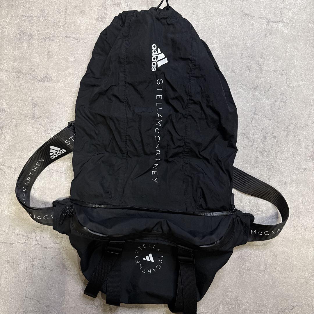 ななadidas ステラマッカートニー ボディバック ウエストポーチ 黒