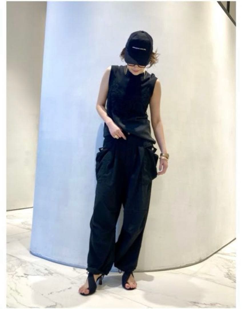 【HERILL/ヘリル】COTTON ワーク パンツ/ブラック/36