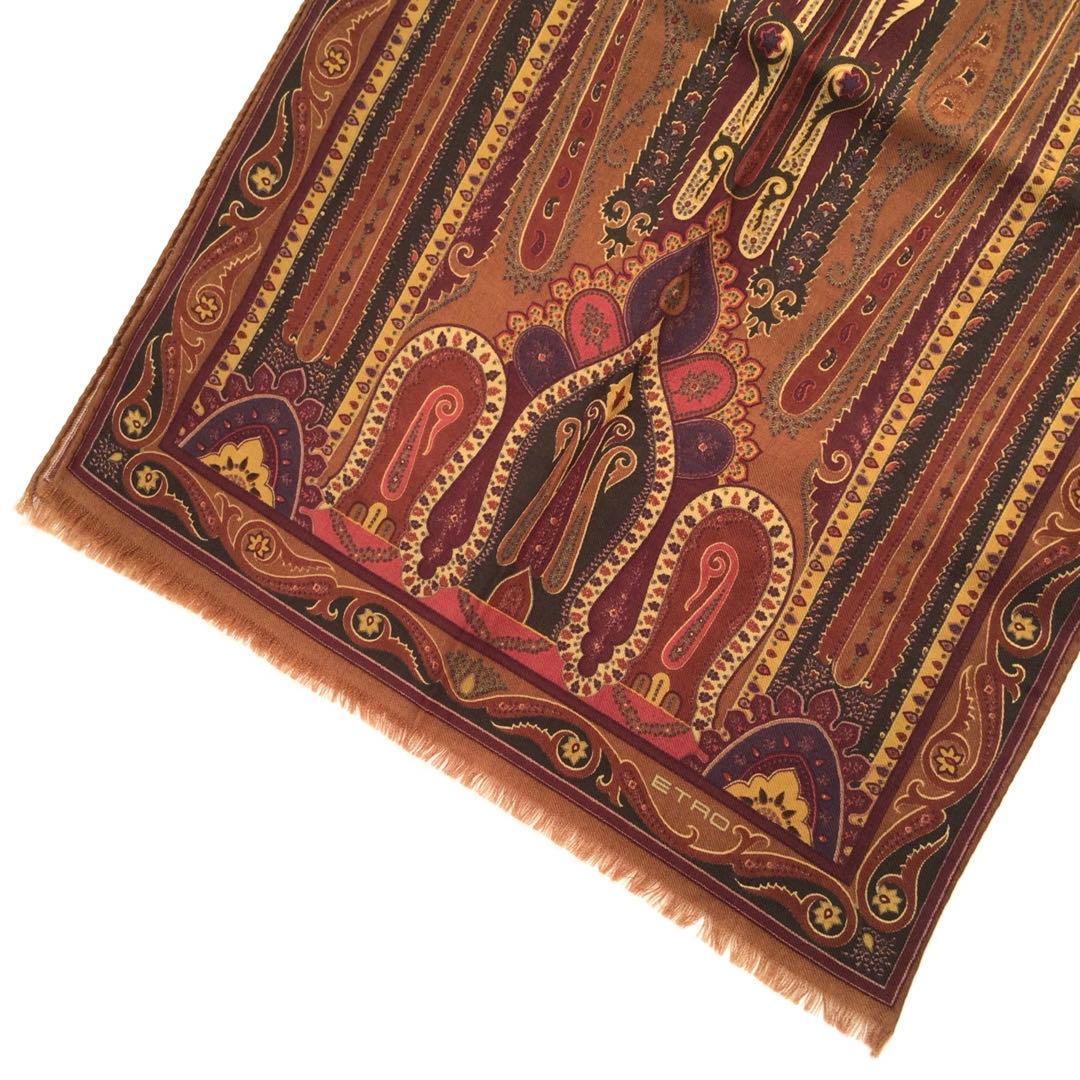 【新品】エトロ スカーフ ウールシルク ペイズリードレイクス アナトミカ西口修平