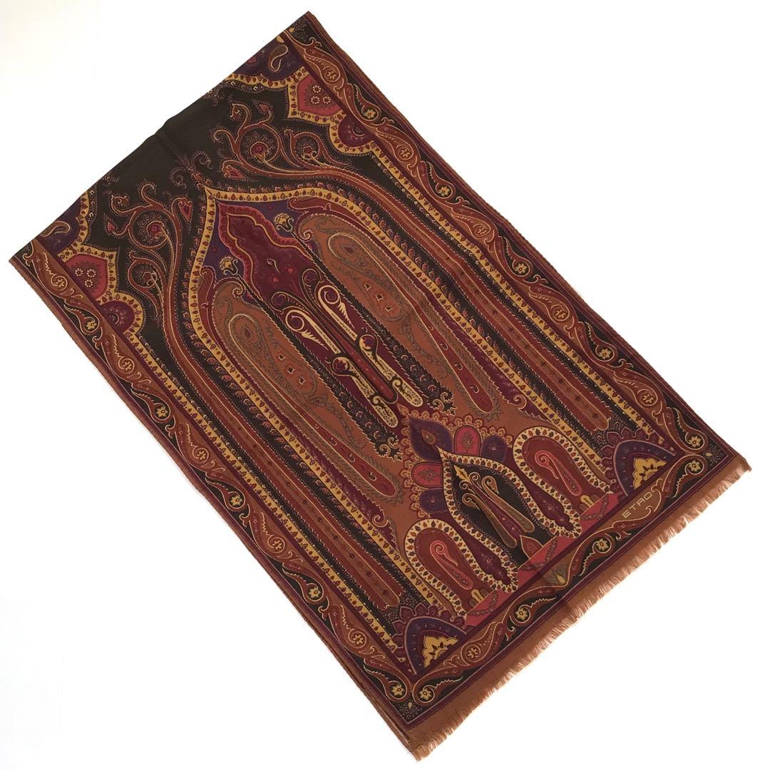 【新品】エトロ スカーフ ウールシルク ペイズリードレイクス アナトミカ西口修平