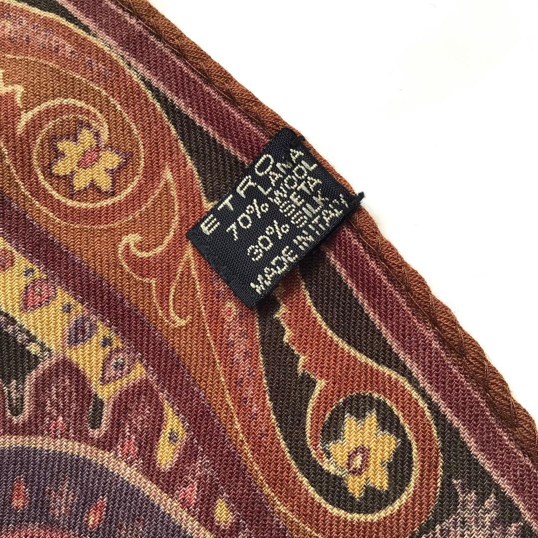 【新品】エトロ スカーフ ウールシルク ペイズリードレイクス アナトミカ西口修平