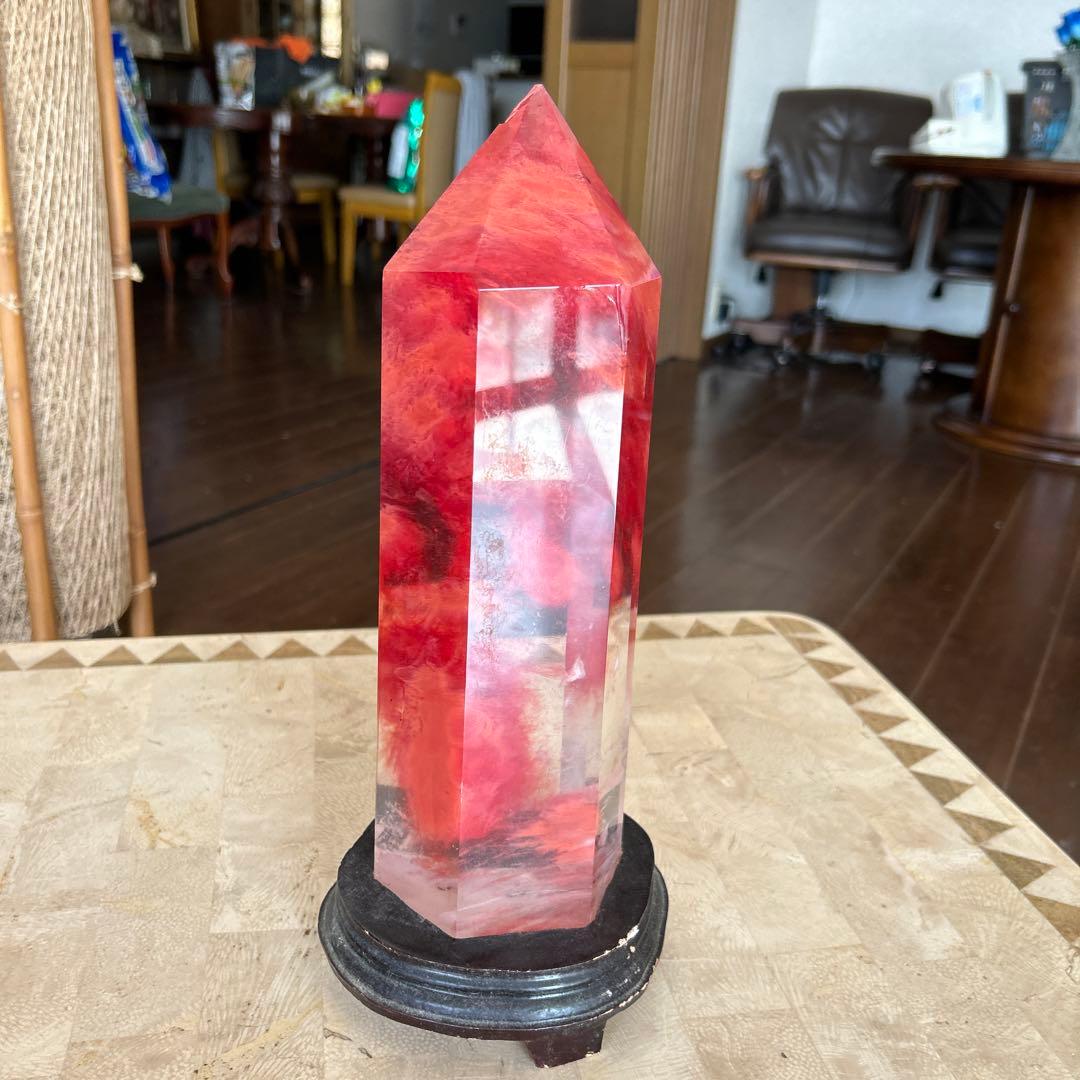 天然赤水晶六角柱