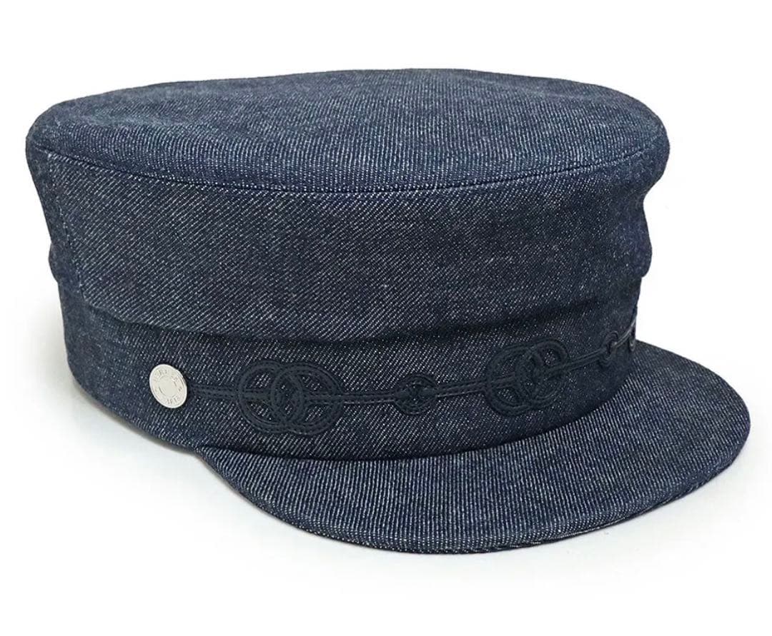 エルメス デニム キャスケット カブール クリケティス インディゴ 57