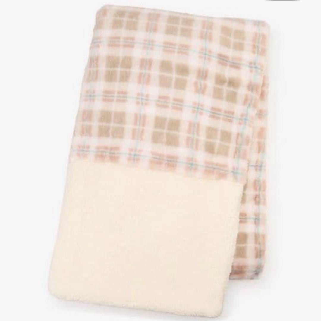 【新品未開封】アフタヌーンティーリビング　毛布　タータンチェック柄　アイボリー