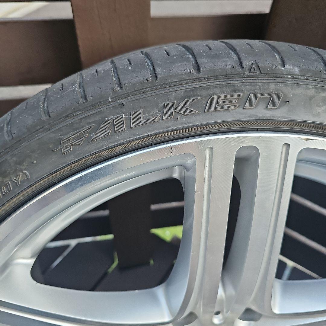 20インチ シルバー 5スポークホイールセット