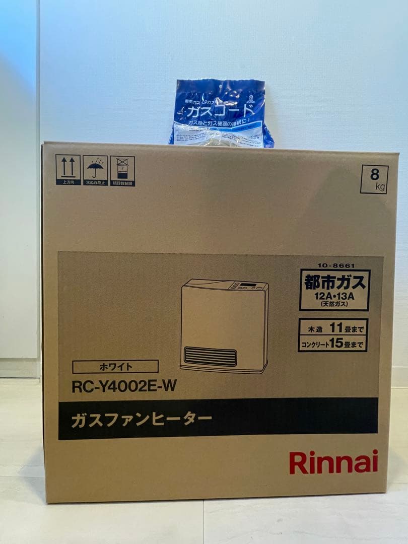 Rinnai ガスファンヒーター RC-Y4002E-W