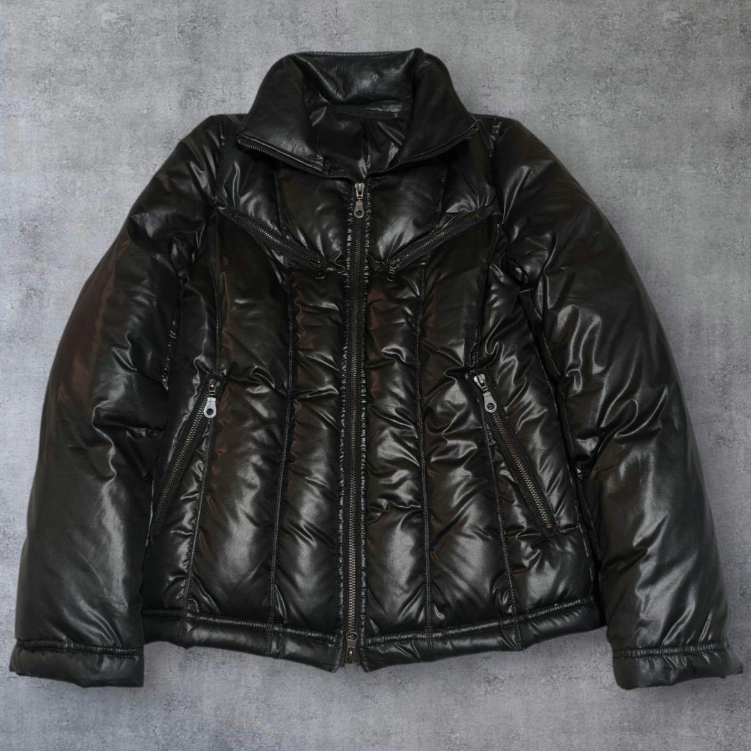 00s FUGA ダウンジャケット 光沢 y2k お兄系 平成ギャル グランジ