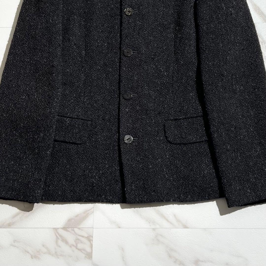 入手困難✨ アルパカ素材 ヨーガンレール ノーカラージャケット ブラック系