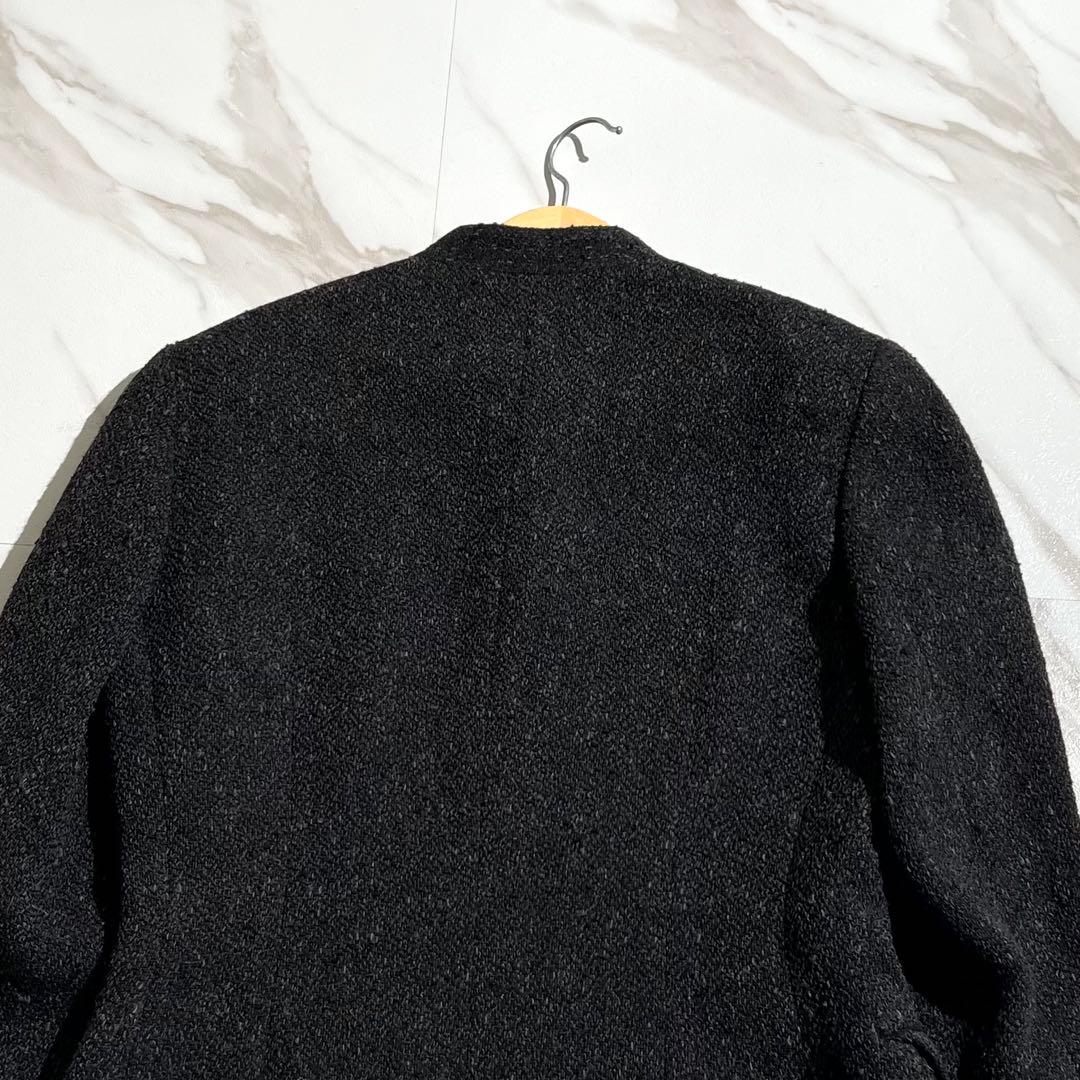 入手困難✨ アルパカ素材 ヨーガンレール ノーカラージャケット ブラック系