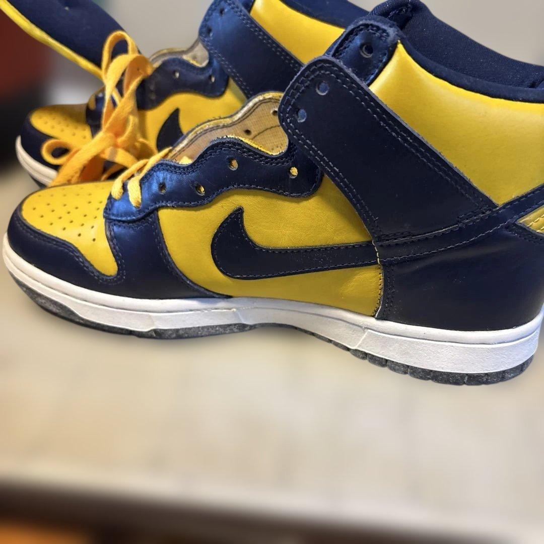 新春お年玉特価NIKE DUNK HIGH LE 8 ミシガンカラー ビンテージ