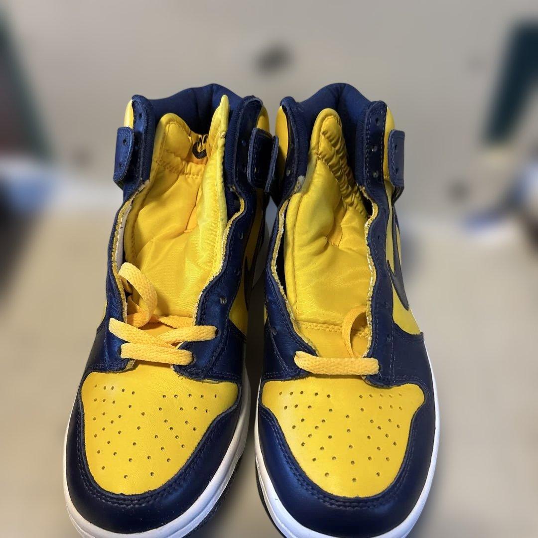 新春お年玉特価NIKE DUNK HIGH LE 8 ミシガンカラー ビンテージ