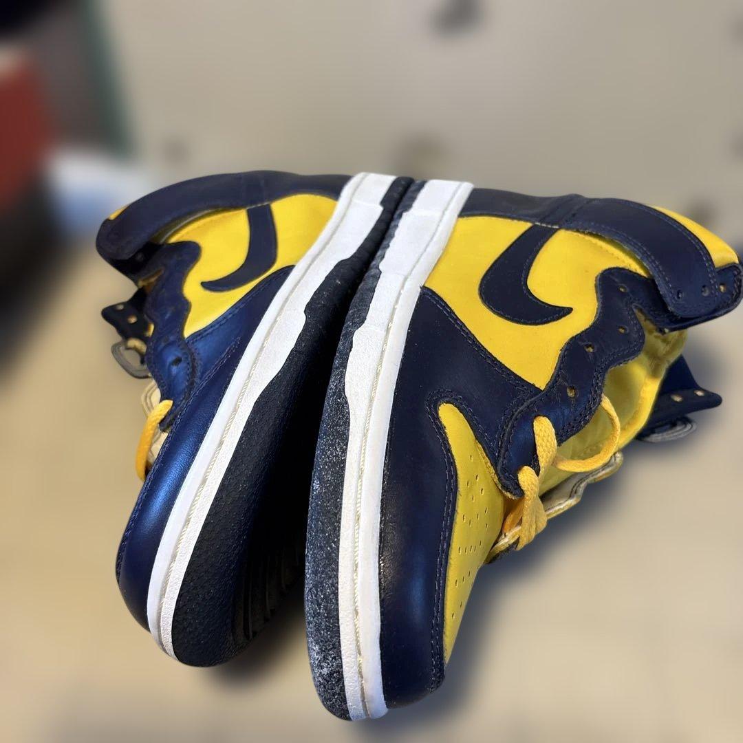 新春お年玉特価NIKE DUNK HIGH LE 8 ミシガンカラー ビンテージ