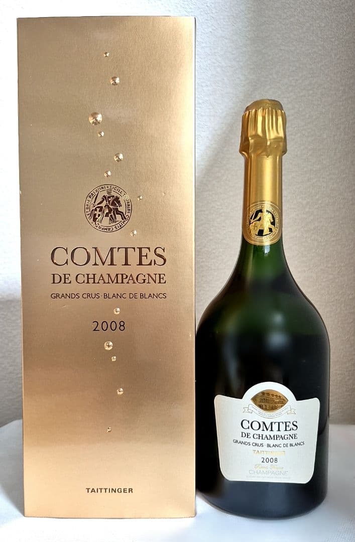 テタンジェ／コント・ド・シャンパーニュ　ブラン・ド・ブラン　2008年　化粧箱付