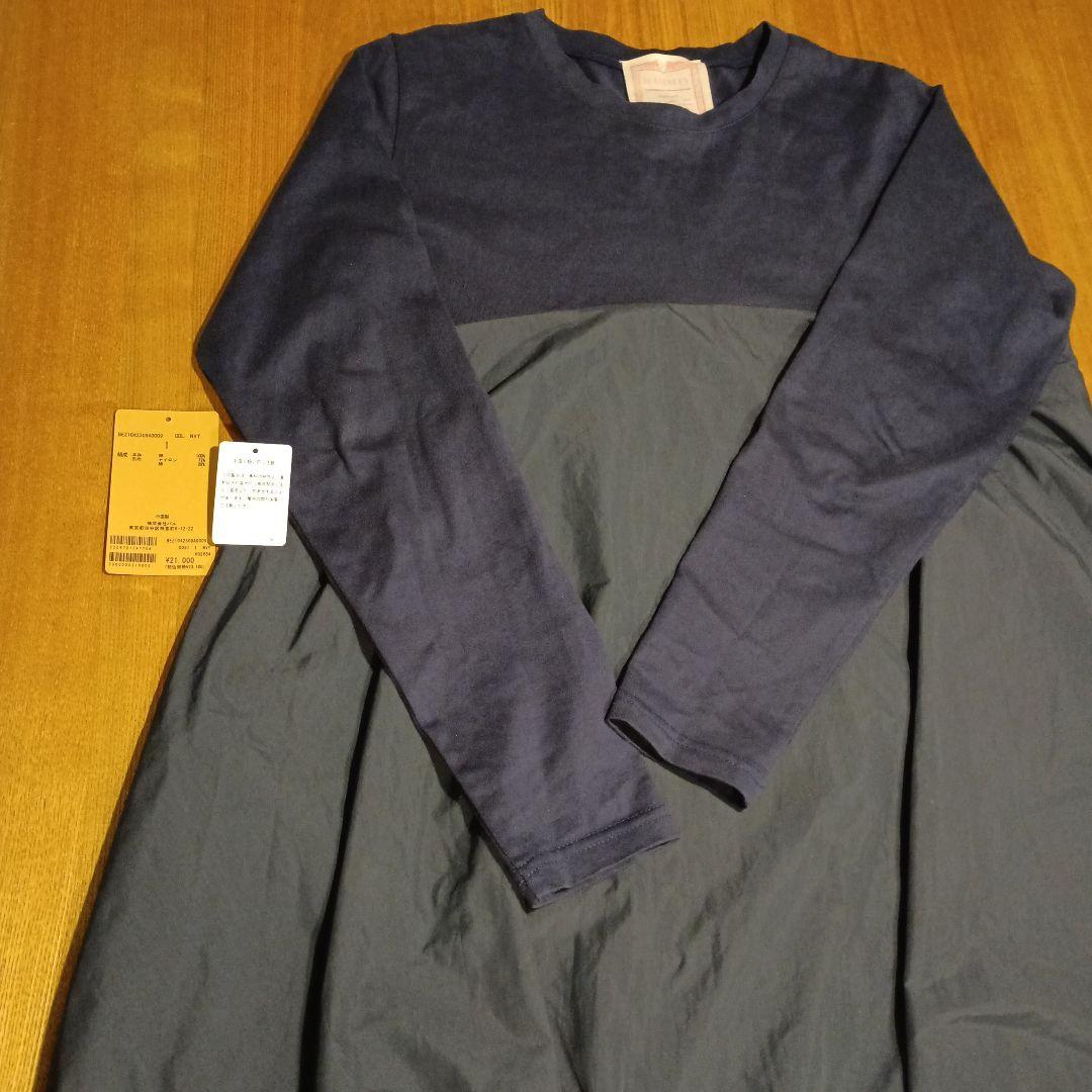 ビアズリー1ネイビー　マルワンピ