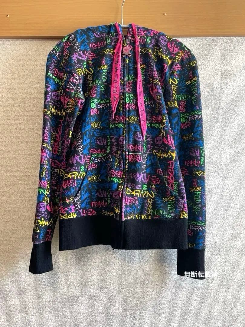 初期モデル/Abbey Dawn グラフィティプリント パーカー M