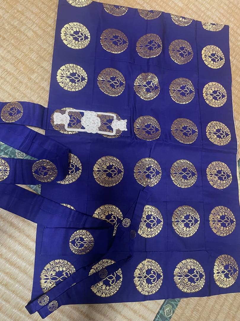 浄土真宗　紫金正絹糸　五条袈裟　美品✨僧侶法衣