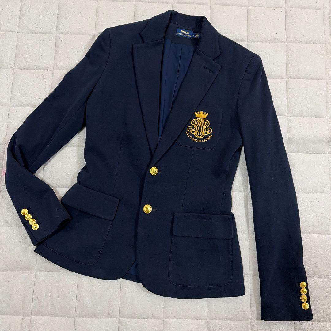 neneさま専用ポロラルフローレン ジャケット　紺ブレ　金ボタン　エンブレム　4