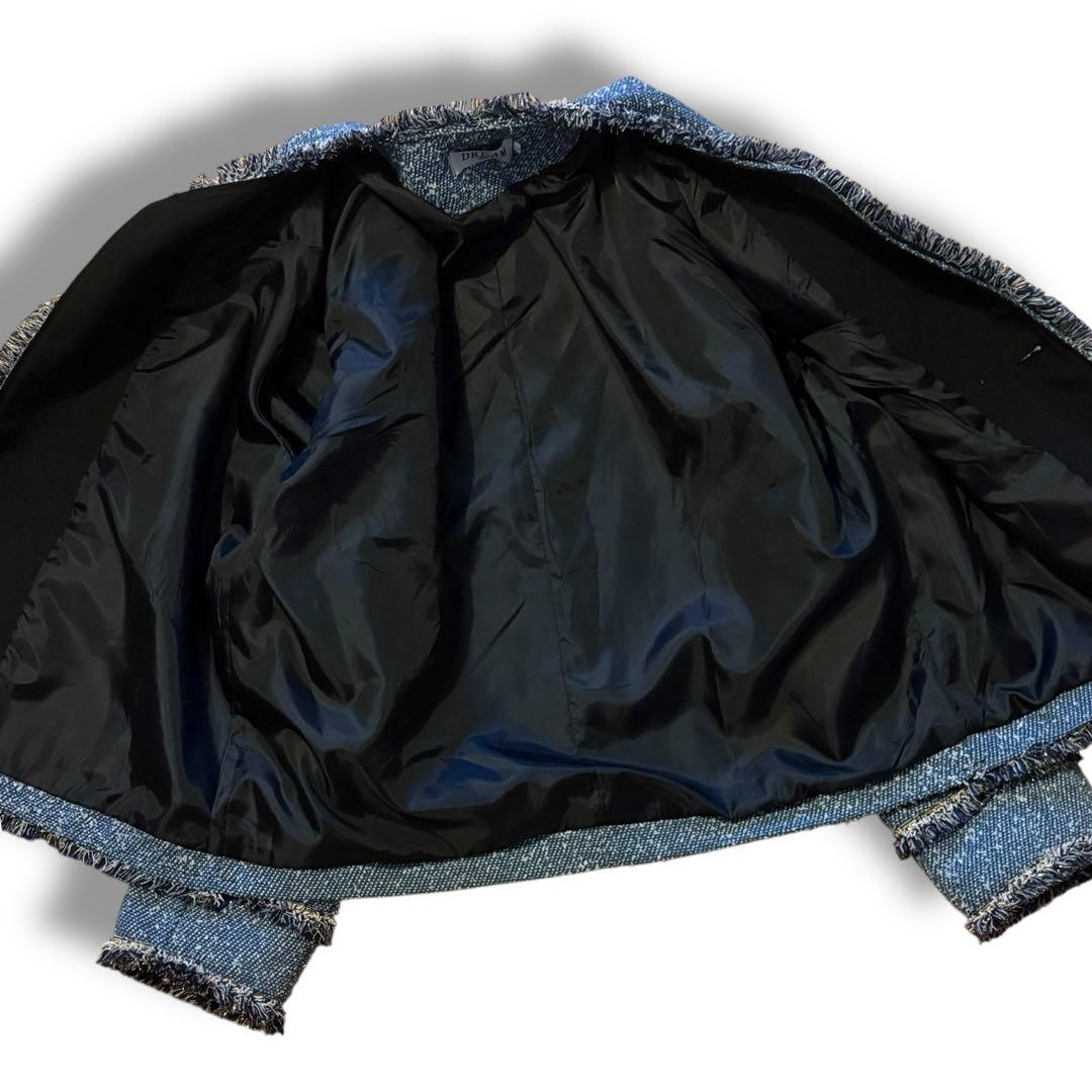 ALUDE SELECT Blue Luxury ブルーツイードジャケット