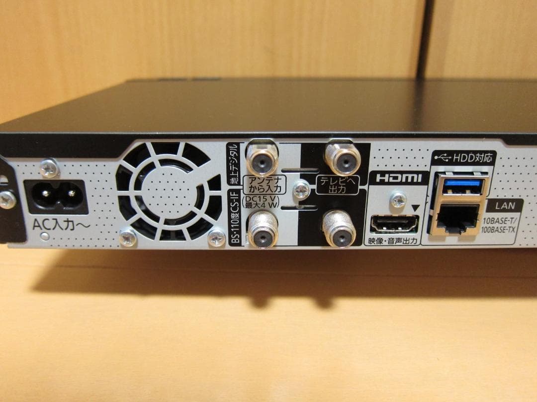 リモコン付属。新品500GBへ交換！Panasonic DMR-BCW560