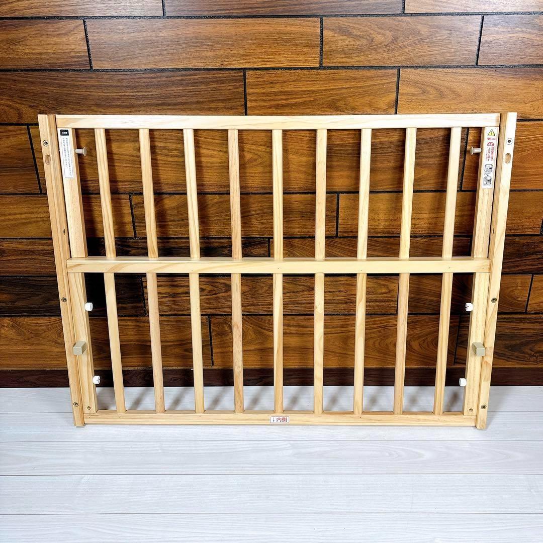 【美品】大和屋 トール Wオープン ミニベビーベッド ミニサイズ ナチュラル