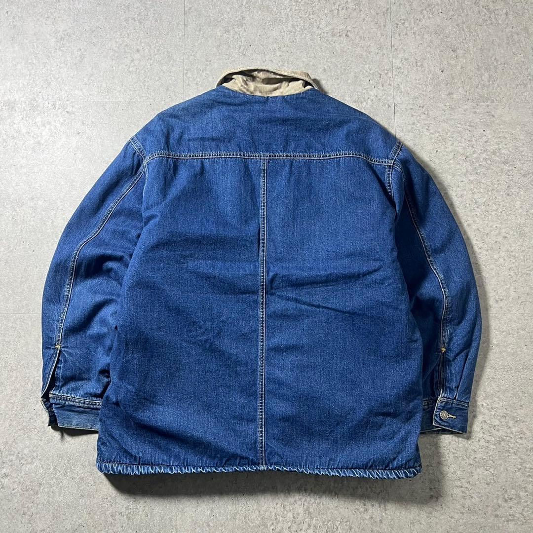 90s OLD GAP デニムボアジャケット L 襟コーズ カバーオール
