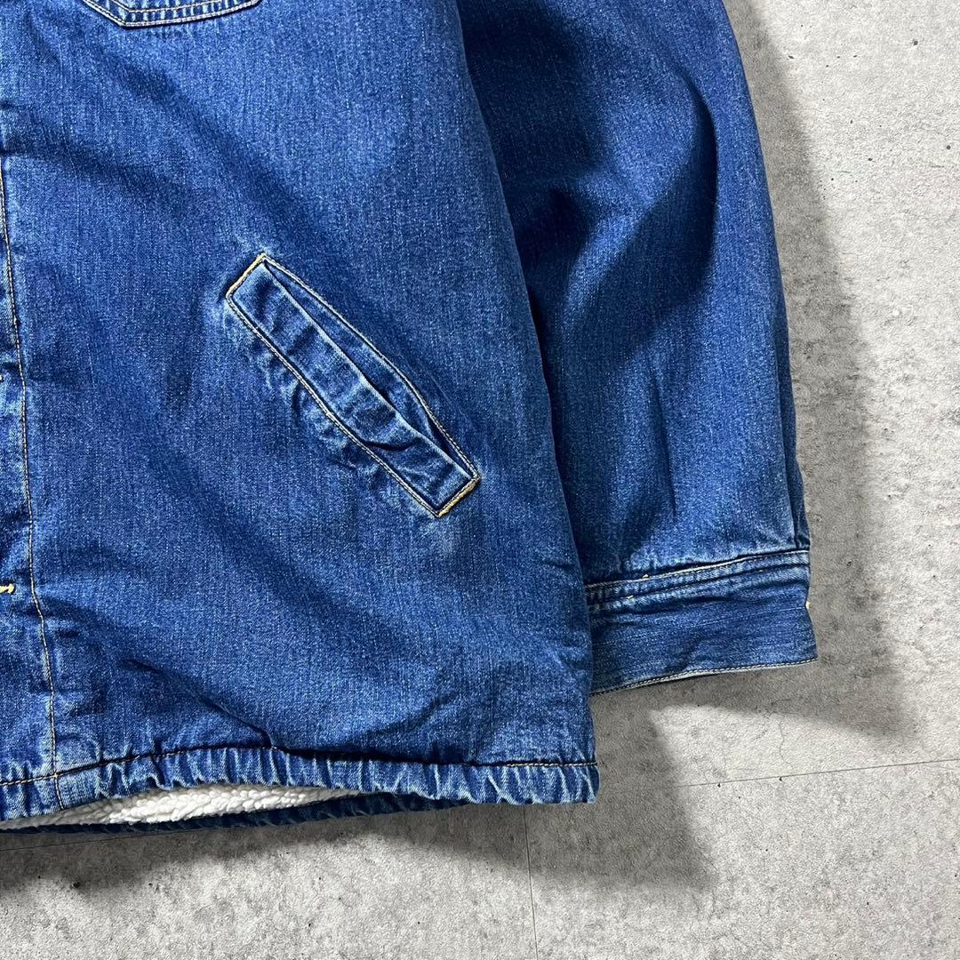 90s OLD GAP デニムボアジャケット L 襟コーズ カバーオール