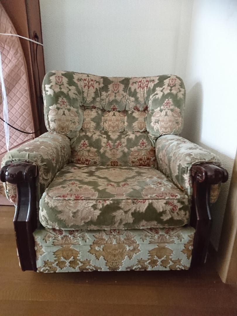 期間限定SALE・カリモク・一人掛けソファー・ヴィンテージ・昭和レトロ・金華山