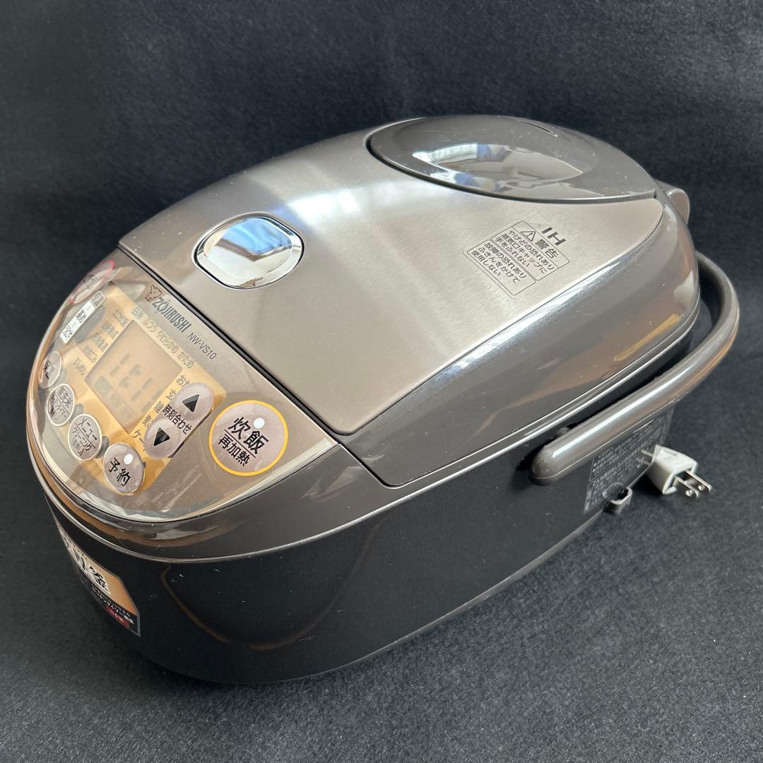 【美品】象印 NW-VS10 IH 炊飯器 プラチナ厚釜 2023年製