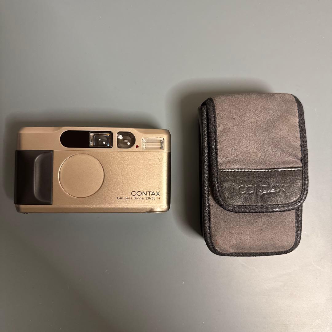 J*！様 CONTAX T2 ゴールド コンパクトカメラ ケース付き