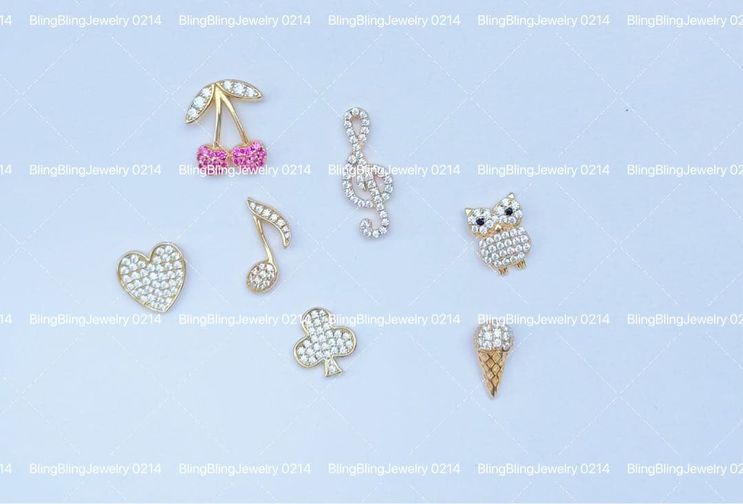 フクロウモチーフ　ピアス　片耳