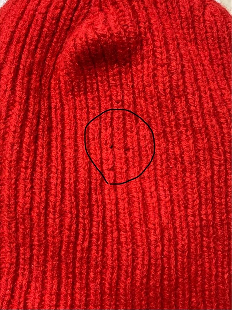 NUMBER (N)INE 赤 ニットキャップ