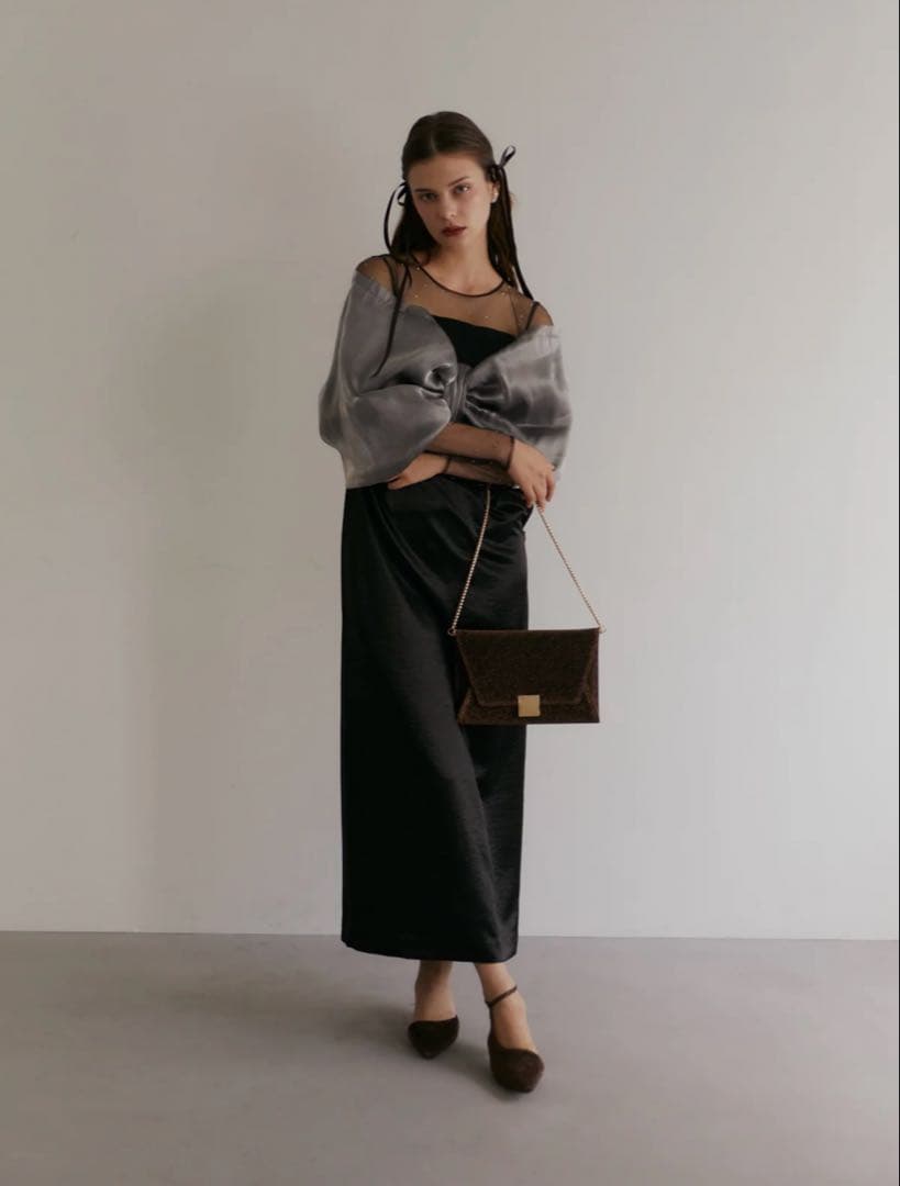 スーツ・フォーマル・ドレス ecmile RIBBON TIGHT DRESS