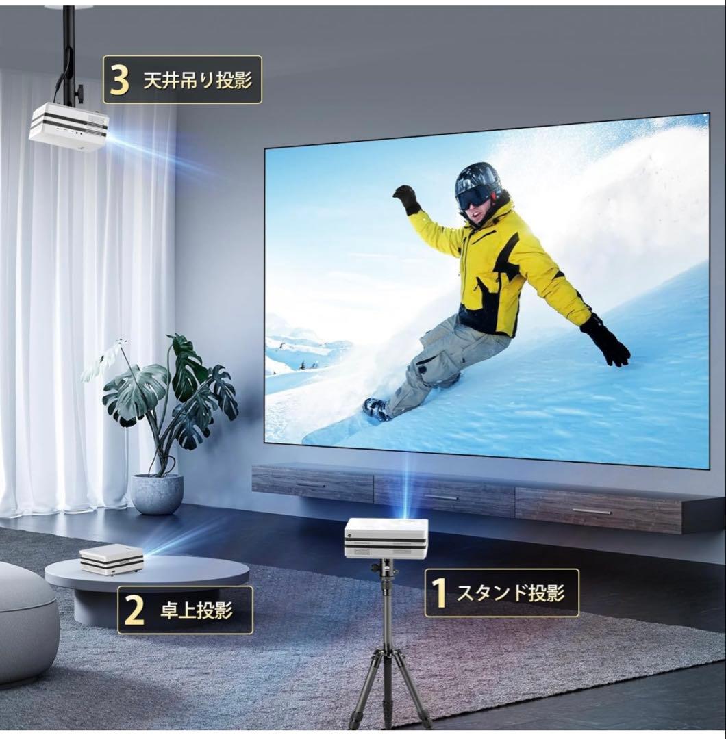 Netflix公式ライセンスプロジェクターオートフォーカス＆自動台形補正4k対応