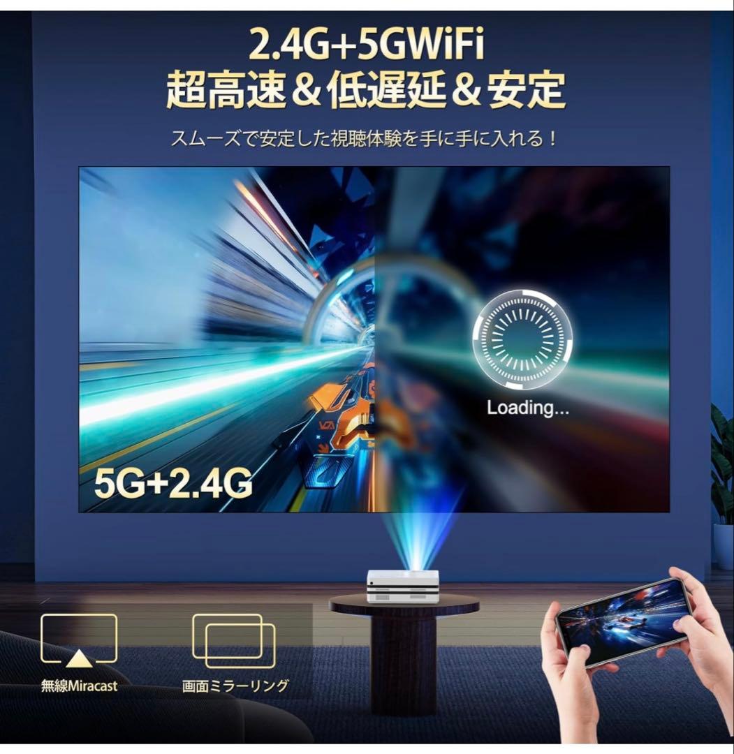 Netflix公式ライセンスプロジェクターオートフォーカス＆自動台形補正4k対応