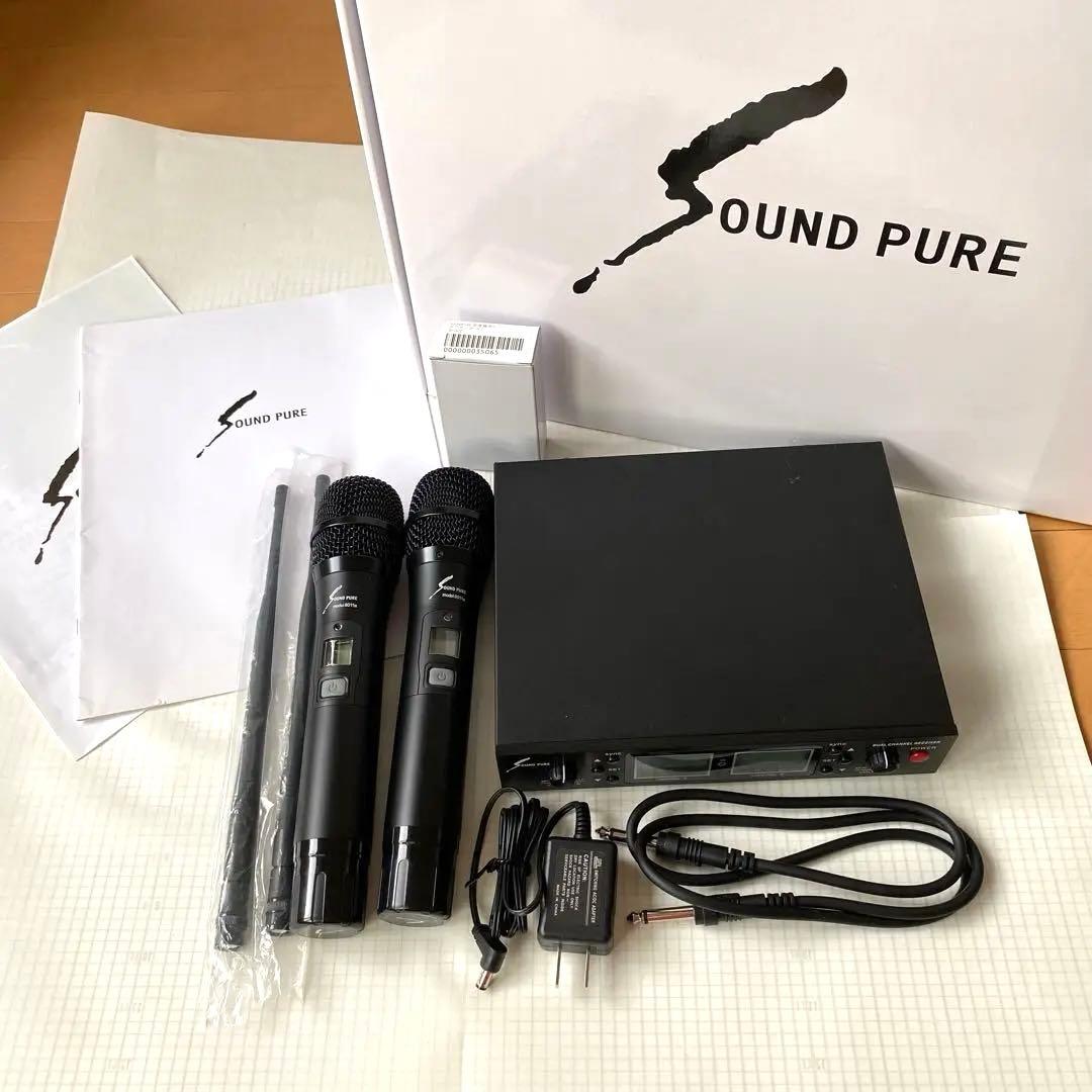 【新品未使用】SoundPureワイヤレスマイクセット(2本＋受信機付属品完備）