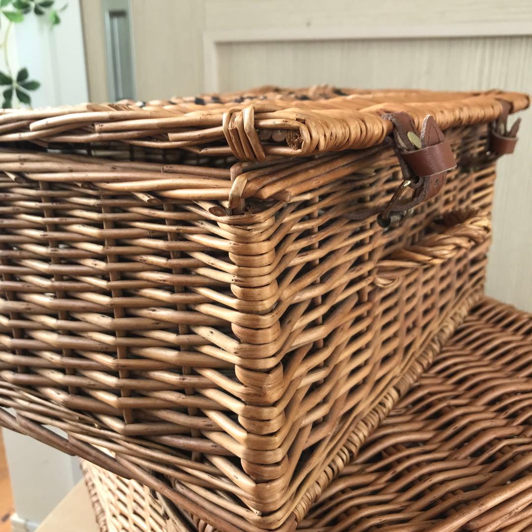 m*e様 【2個】フォートナムアンドメイソン　ピクニックバスケット収納バスケット