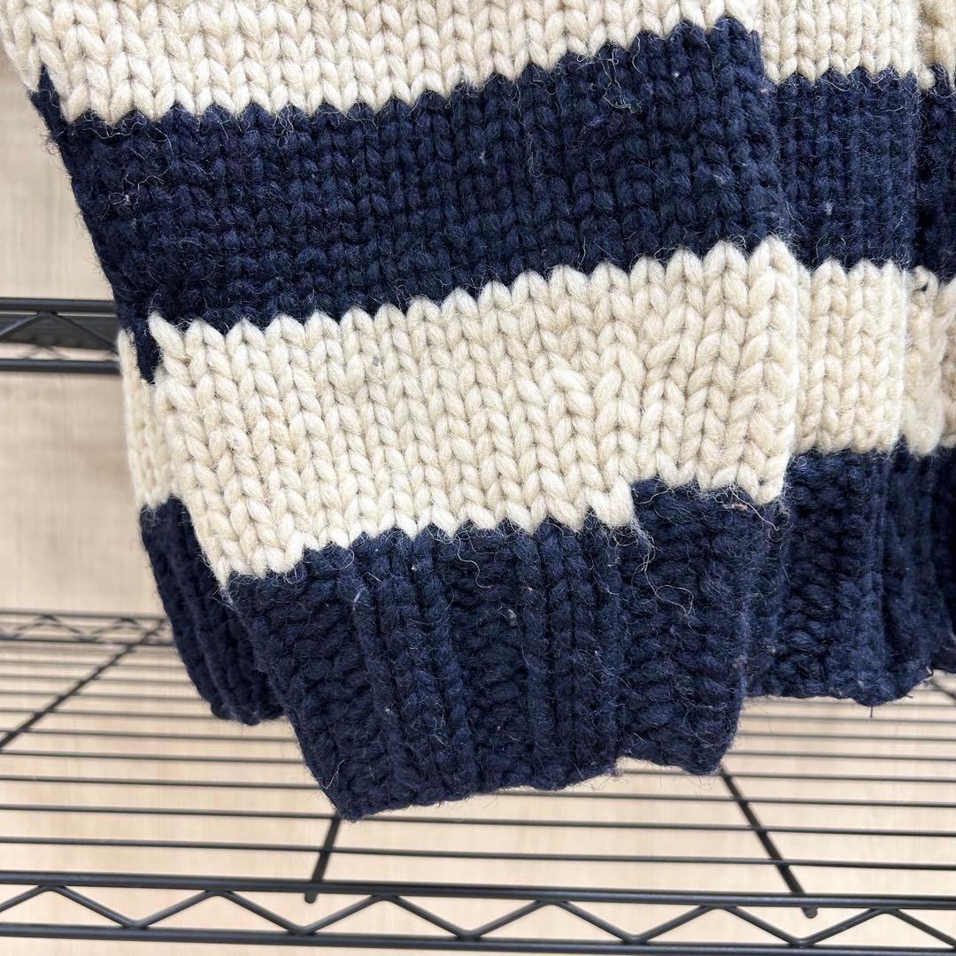 CANADIAN SWEATER ウールストライプセーター