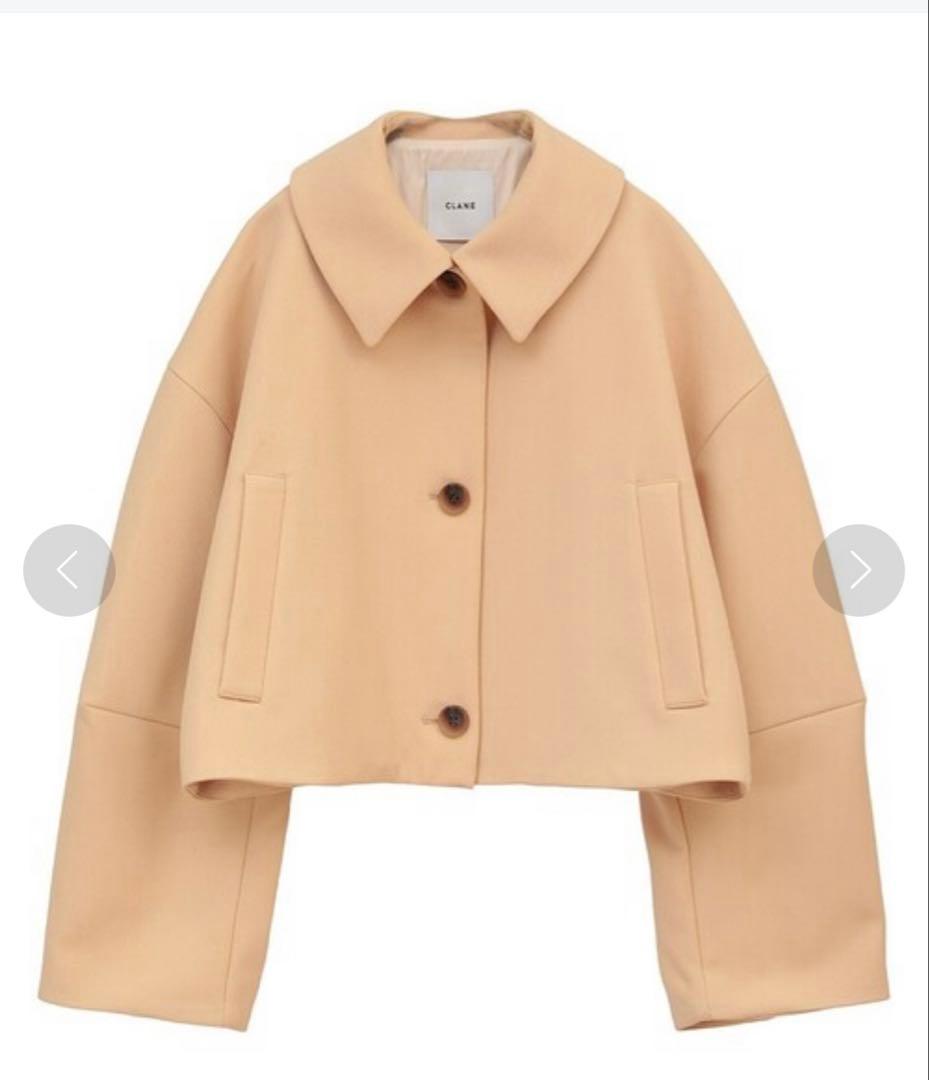 ジャケット・アウター CLANE BULKY SLEEVE CROPPED JACKET