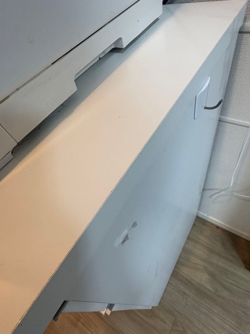 キッチンカウンター　レンジボード　90cm ホワイト　2/4頃発送