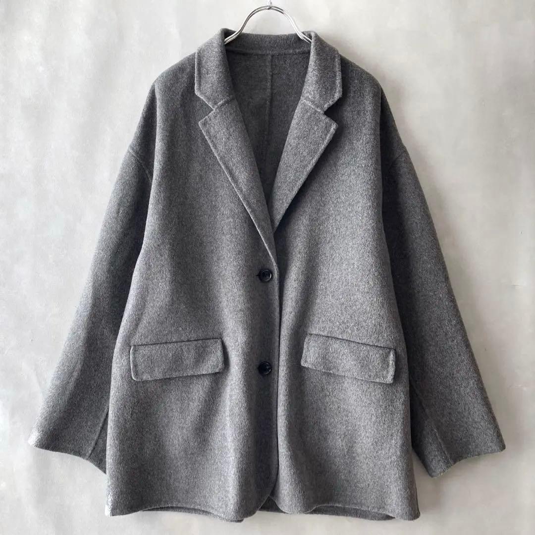 極美品✨スピック&スパン 24AW ジャケットコート　袖裏地有　38 グレー